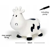 shumee Gumijasti pulover Cow črno-bel BS