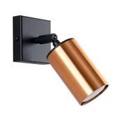 Sollux SL.1374 - Zidna spot svetiljka WINX 1xGU10/10W/230V crna/bakar