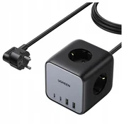 shumee Podaljšek EU v obliki kocke ugreen CD268, 65W, 1,8m (črn)