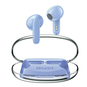 AWEI T85 ENC Bluetooth 5.3 TWS headphones + docking station blue