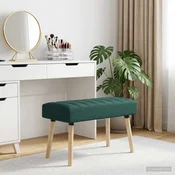 Vidaxl Bench z kanalnim oblazinjenjem Temno zelena 80 x 40 x 46 cm