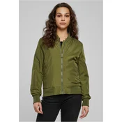 Womens Light Bomber Jacket - Olive