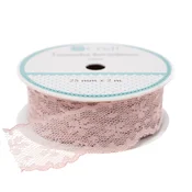 shumee TRAK ČIPKA ROZA TRAK 2,5 cm x 2 m