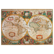 Clementoni - Puzzle Compact Mappa Antica - 1 000 kosov