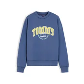 Tommy Jeans Majica Varsity Crest safir / rumena / bela
