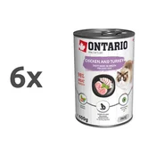 Ontario Cat Adult - puranja pašteta z rakitovcem 6 x 400 g