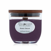 Svíčka oválná váza Aroma Candle, Bobulový sen, 85 g