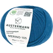 Austermann Merino 105 97612-332 Royal Blue Pletilna preja
