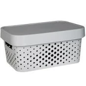 ŠKATLA/ZABOJ CURVER INFINITY 27X19X12 CM 4.5L SIVE BARVE