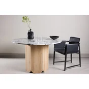Venture Design Jedilna miza okrogla 120x75 cm svetlo siva