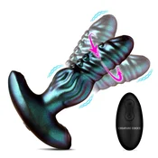 Vibracijski analni čep Creature Cocks - Octo-Squirm, 12,4 cm