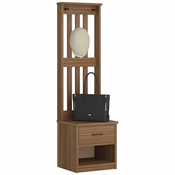 vidaXL Drevo za dvorano SANDENS 45x40x159,5 cm masivni les bora