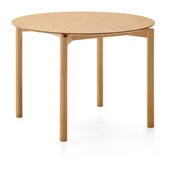 Okrogla jedilna miza v jesenovem dekorju o 110 cm Indara – Kave Home