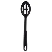 shumee Črna odprta kuhinjska žlica z režami, lopatica, cedilo
