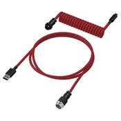 Kabel za tipkovnicu HyperX – uvijeni kabel, 1.37 m, crveno/crni