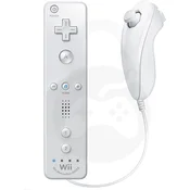 Nintendo Wii Remote Plus + Nunchuk bele barve (združljiv)