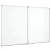 Vidaxl Magnetna tabla zložljiva 120x80x1,7 cm aluminij