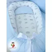 Bubamara037 Gnezdo za bebe Srebrne krune, Svetloplavo