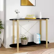 Konzolni stol crni 110 x 38 x 75 cm od konstruiranog drva