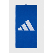 Teniski rucnik Adidas 3BAR Towel Large - blue/white