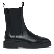 Gležnjarji Chelsea Calvin Klein Conc Welt Chelsea Boot Lth HW0HW03208 Črna