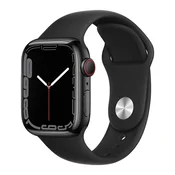 Remen Forcell F-Design Apple Watch 42/44/45/49mm, silikonski - crni