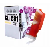 Inkdigo tusz CLI581Y kompatybilny z Canon Pixma TR7520 TS6150 TR8550 TR8620 Certyfikat TÜV