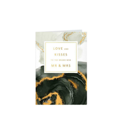 Cestitka Gold Rush Love And Kisses To The Brand New Mr & Mrs