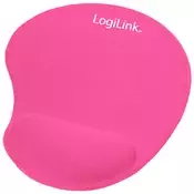 LogiLink podloga za miš s gel potporom za zapešće, ružičasta