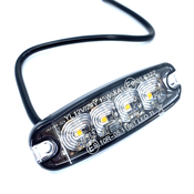 KAMAR LED opozorilna luč 15W, 4xLED, tanka, 12V/24V, 3 načini [LW0037-2]