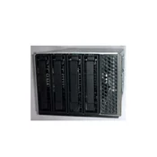 slomart Ohišje za pogon Intel 3.5 SAS, 4 ležišča (črno/nerjaveče jeklo)