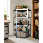 Office Elegante Ugaona Metalna Polica 180x90x40 cm 5 Nivoa Nosivost 875 kg ( OE-MS-1809040C )