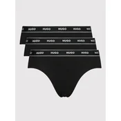 HUGO Spodnje hlačke TRIPLET BRIEF STRIPE  rdeča / črna / bela