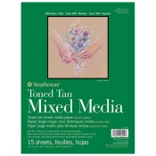 Tonirani papir Strathmore Mixed media - tan 15 listov | 15.2 x 30.3 cm