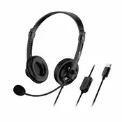 Genius slušalice HS-230U, USB-C, crne