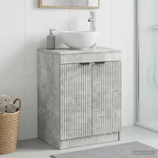 vidaXL vidaXL Kopalniška omarica Betonsko siva 54 x 41 x 70 cm Inženirski les, (5000246055)