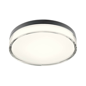 Redo 01-3736 - LED plafonsko svetlo FRISBI LED/18W/230V 3000/4000K IP44 crno