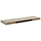 Vidaxl Stenske police 2 kosa barva hrasta 80x23,5x3,8 cm MDF