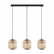 EGLO Viseca lampa BORDESLEY 3xE27 910 mm bambus 43217