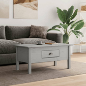 Stolic za kavu BODO sivi 100 x 55 x 46 cm od masivne borovine