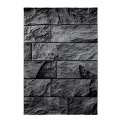Novel Ravno Tkana Preproga Parma, Črna, 140x200cm
