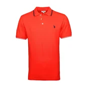 U.S. POLO ASSN. Majica Barney temno modra/svetlo siva/živo rdeča