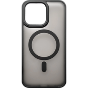 Sturdo plastični ovitek iPhone 15 Pro, črn (Magsafe Frosted)