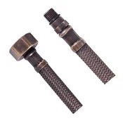 SAPHO Fleksibilna Bronz Nerez Cevi M10x3/8, 35cm, AQUALINE