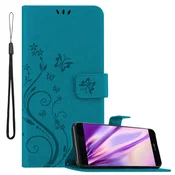 Cadorabo CADORABO Huawei P9 PLUS v klasična rožnata zlata - ovitek v cvetličnem dizajnu z magnetnim zapiranjem, stoječo funkcijo in režami za kartice, (20566791)