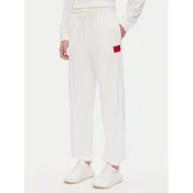 HUGO Spodnji del trenirke Neve_Pants 50531692 Écru Relaxed Fit