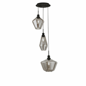 Searchlight 5423-3BK - Lestenec na vrvici MIA 3xE27/60W/230V črna
