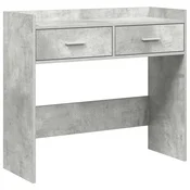 vidaXL Konzolna miza Betonsko siva 90 x 35 x 80 cm Inženirski les