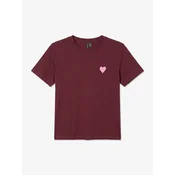 VERO MODA Majica VMPAULINA THEA ciklama/roza