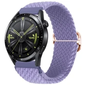 BStrap Elastic Nylon pašček za Huawei Watch GT2 42mm, lavender